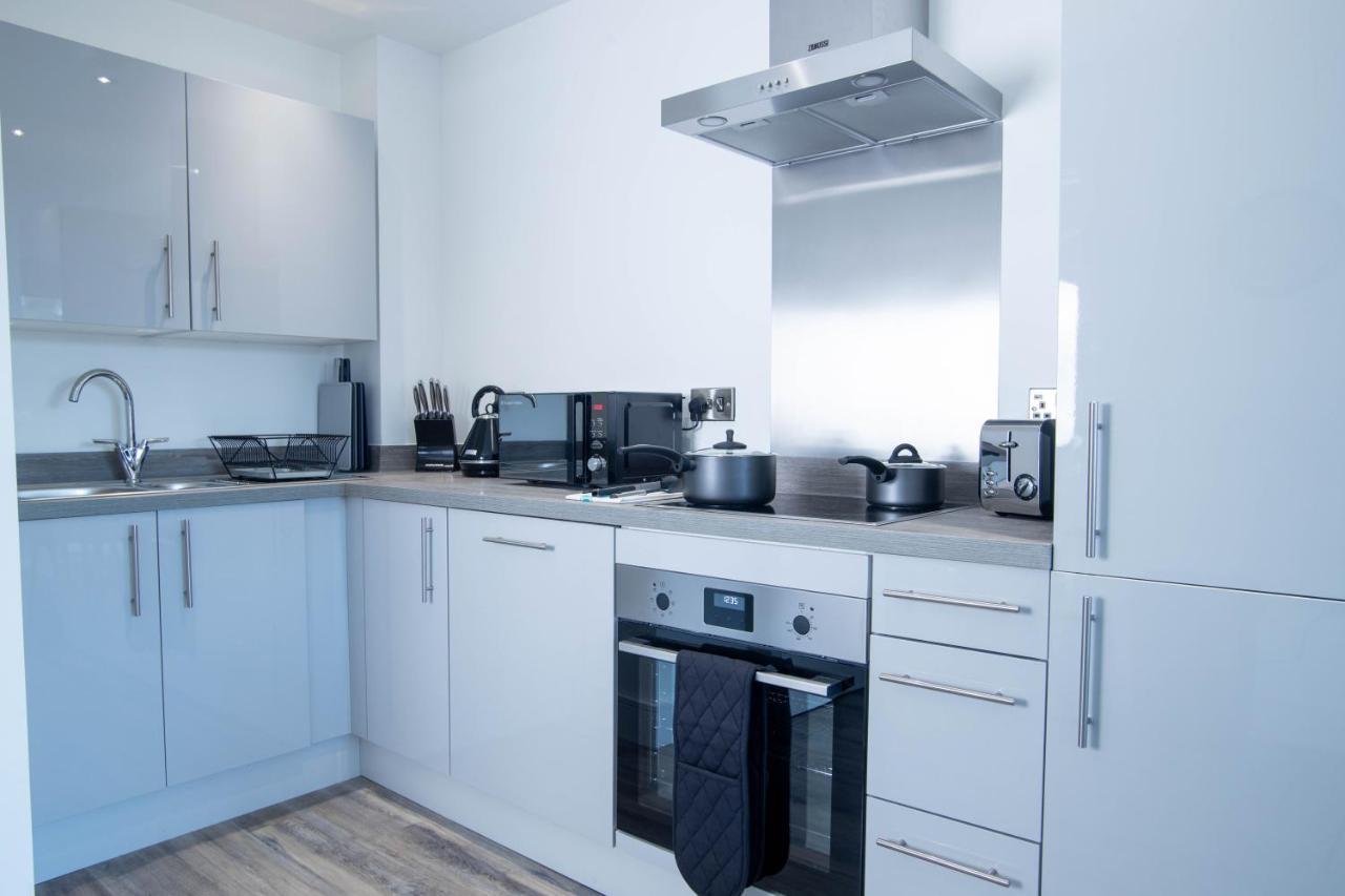 Luxe Interchange Apartment Near Old Trafford - Media City - The Quays Manchester Eksteriør bilde
