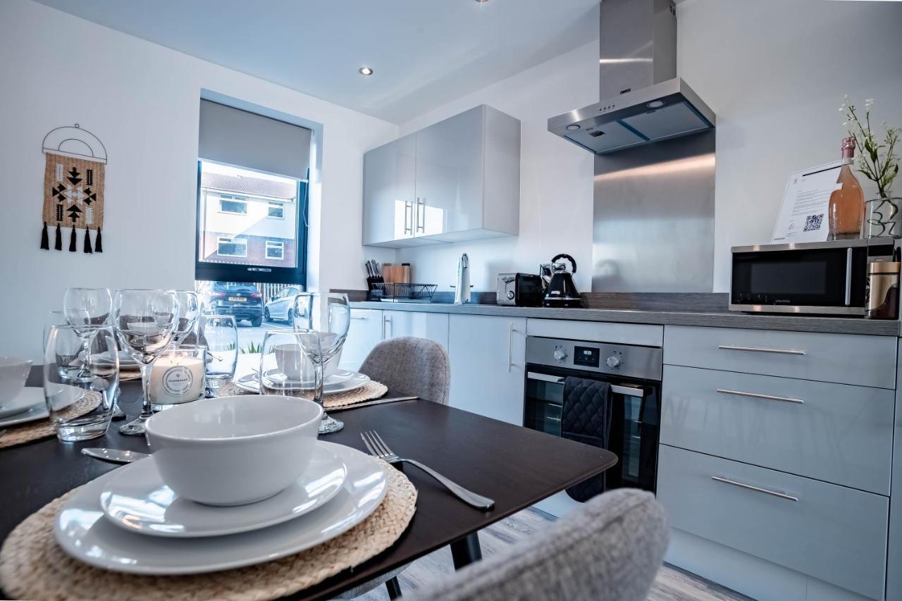 Luxe Interchange Apartment Near Old Trafford - Media City - The Quays Manchester Eksteriør bilde