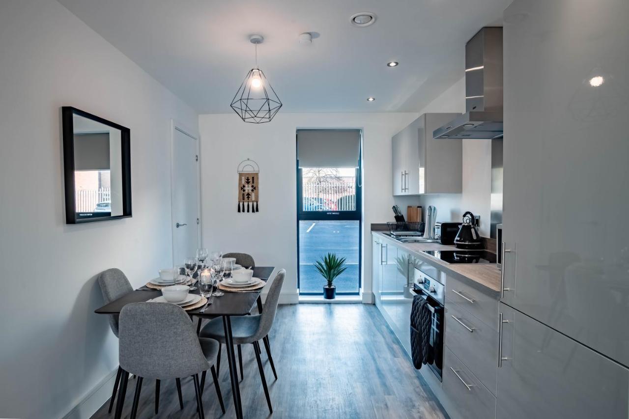 Luxe Interchange Apartment Near Old Trafford - Media City - The Quays Manchester Eksteriør bilde